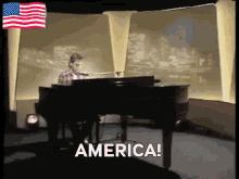 America Hugh Laurie GIF - America Hugh Laurie Piano GIFs
