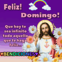 Feliz Domingo Bendiciones GIF - Feliz Domingo Bendiciones Jesus GIFs