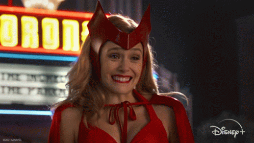 Excited Wanda Maximoff GIF - Excited Wanda Maximoff Scarlet Witch GIFs