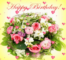 Happy Birthday To You Flowers For You GIF - Happy Birthday To You Flowers For You GIFs
