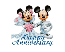 happy anniversary greetings mickey mouse love