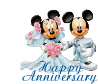 Happy Anniversary Greetings Sticker - Happy Anniversary Greetings Mickey Mouse Stickers
