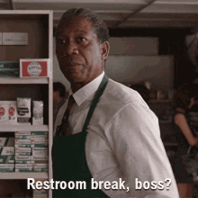 Restroom Break Boss Red GIF - Restroom Break Boss Red Ellis Boyd Redding GIFs