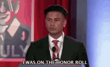I Was On The Honor Roll Speech GIF - I Was On The Honor Roll Speech Top Notcher GIFs