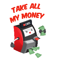 Take Money Sticker - Take Money Atm Stickers
