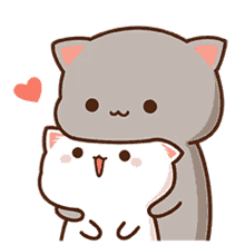 pat hug love sweet cat