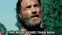 Rick Grimes More Beard Than Man GIF - Rick Grimes More Beard Than Man Twd GIFs