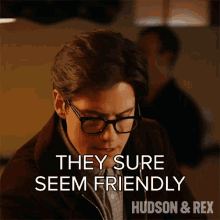 They Sure Seem Friendly Jesse Mills GIF - They Sure Seem Friendly Jesse Mills Hudson And Rex GIFs