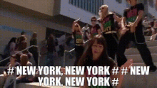 Glee New York New York New York New York GIF - Glee New York New York New York New York Empire State Of Mind GIFs