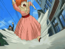 逃げる　神楽 銀魂 Kagura GIF - Runaway Gintama Kagura GIFs