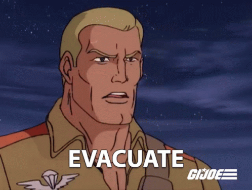 Evacuate Duke GIF - Evacuate Duke Gi Joe A Real American Hero GIFs