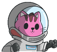 Spacebudz Cat Budz Sticker - Spacebudz Cat Budz Drool Cat Stickers