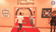 entering theatre