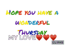 Wonderful Thursday Happy Thursday GIF - Wonderful Thursday Happy Thursday My Love GIFs