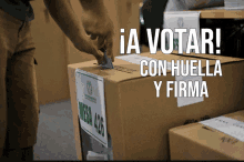 Voto Huella Voto Firma GIF - Voto Huella Voto Firma Voto Confiable GIFs