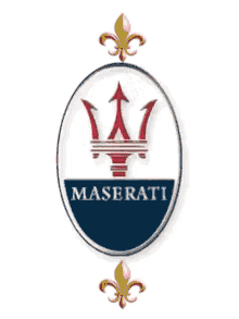 maserati logo spinning