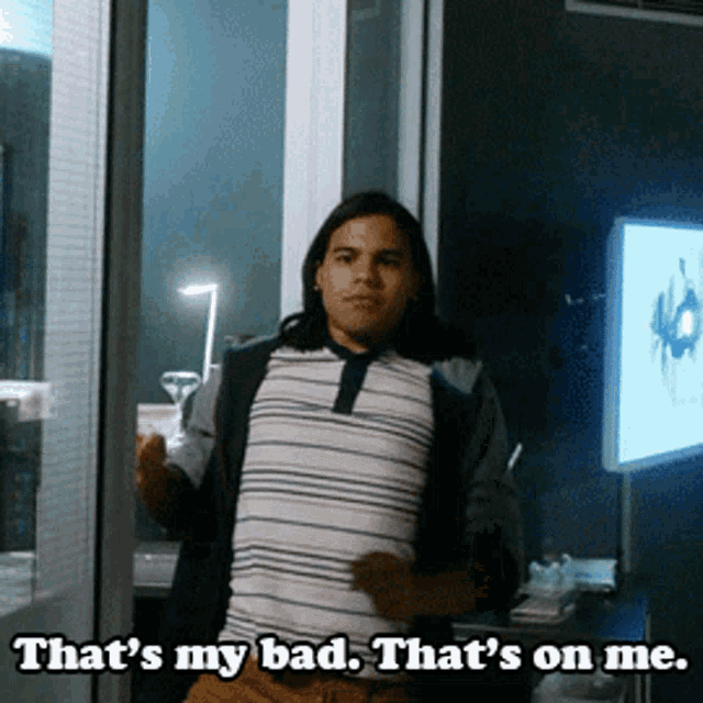 The Flash Thats My Bad GIF - The Flash Thats My Bad Thats On Me - Discover  &amp; Share GIFs