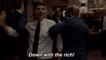 Stick It To The Man GIF - Adam Scott Down With The Rich Resist GIFs