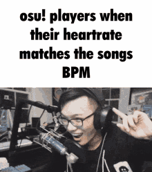 bpm osu osu players heartrate song