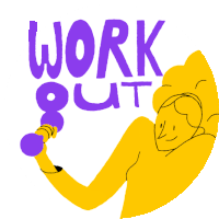 Work Out Work Work Work Sticker - Work Out Work Work Work Exer Stickers