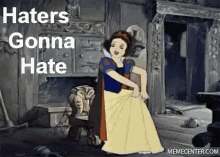 Haters Gonna Hate Snow White GIF - Haters Gonna Hate Snow White GIFs