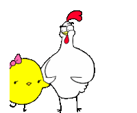 Chicken Bro Walk Sticker - Chicken Bro Chicken Chick Stickers