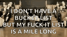 fuck it list bucket long list bucket list