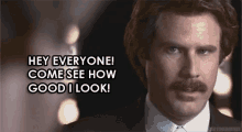 Look At Meeee GIF - Anchorman The Legend Of Ron Burgundy Will Ferrell GIFs