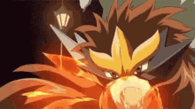Entei Pokemom GIF - Entei Pokemom Fire Blast GIFs