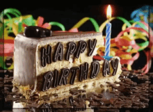 Happy Birthday Happy Birthday Cake GIF - Happy Birthday Happy Birthday Cake Lit Birthday Cake GIFs