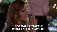 Normal Is Exactly What I Need In My Life Tricia Helfer GIF - Normal Is Exactly What I Need In My Life Tricia Helfer Charlotte GIFs