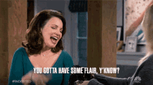 You Gotta Have Some Flair Yknow Debbie GIF - You Gotta Have Some Flair Yknow Debbie Fran Drescher GIFs