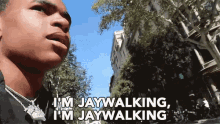 Im Jaywalking Illegally Crossing Street GIF - Im Jaywalking Illegally Crossing Street Im Not In The Crosswalk GIFs