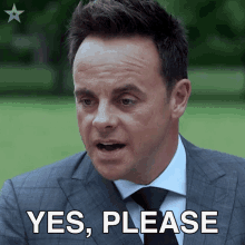 Yes Please Anthony Mcpartlin GIF - Yes Please Anthony Mcpartlin Britains Got Talent GIFs