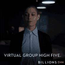 Virtual Group High Five Well GIF - Virtual Group High Five Well No Touching GIFs