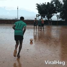 Kick The Ball Viralhog GIF - Kick The Ball Viralhog Football GIFs
