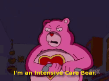 Intensive Care Bear GIF - The Simpsons Care Bear Threatening GIFs
