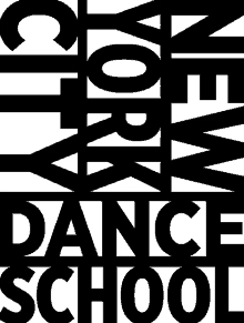 nycds logo black and white new york city dance school