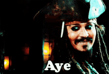 Aye GIF - Aye Captain Jack Sparrow Pirates Of The Carribean GIFs