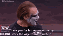 Sting Aew Wrestlingcovers GIF - Sting Aew Wrestlingcovers Its Showtime GIFs