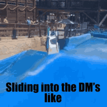 slide slip and sliding into