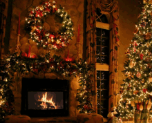 Animated Christmas Fireplace GIFs | Tenor