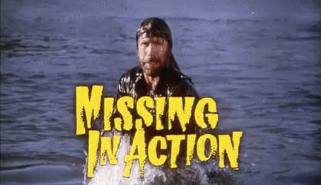 Missing In Action GIF - Missing In Action Chuck Norris Water GIFs