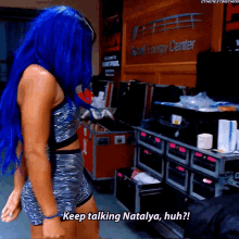 Sasha Banks Natalya GIF - Sasha Banks Natalya Keep Talking GIFs