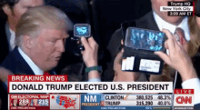 Trump Breaking News GIF - Trump Breaking News Elected GIFs