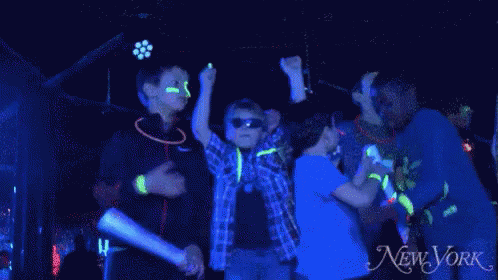 Kids Raving GIF - Rave Dance Glowsticks GIFs