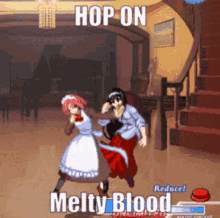 Hop On Melty Blood GIF - Hop On Melty Blood Hisui GIFs