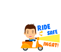 Mykuya Ride Safe Sticker - Mykuya Ride Safe Motorcycle Stickers