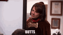 Erin The Office Butts Are For Pooping GIF - Erin The Office Erin The Office GIFs