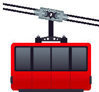 Mountain Cableway Travel Sticker - Mountain Cableway Travel Joypixels Stickers